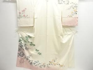 【処分SALE❗️】白紬 絹 着物反物 5f2d9a602b0c46aa31223e38d538b2